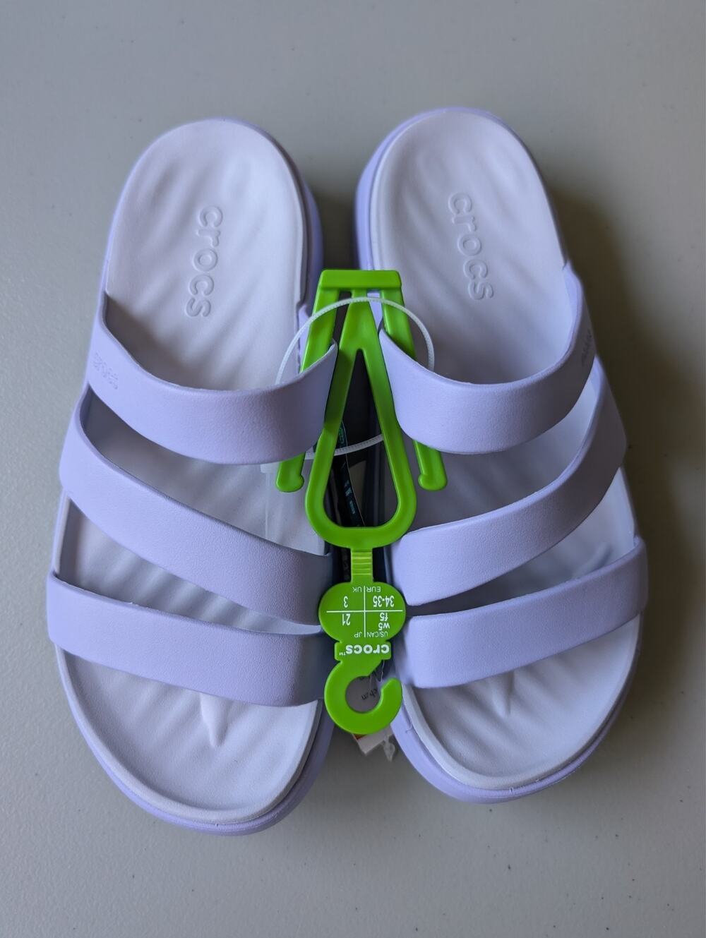 New Crocs Women's Getaway Platform Strappy Sandals Size W5 Mystic Purple